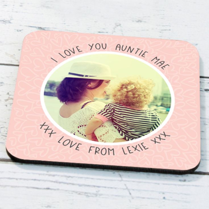 Personalised Photo Upload Auntie Coaster product image