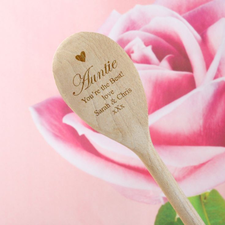 Auntie Personalised Wooden Spoon product image