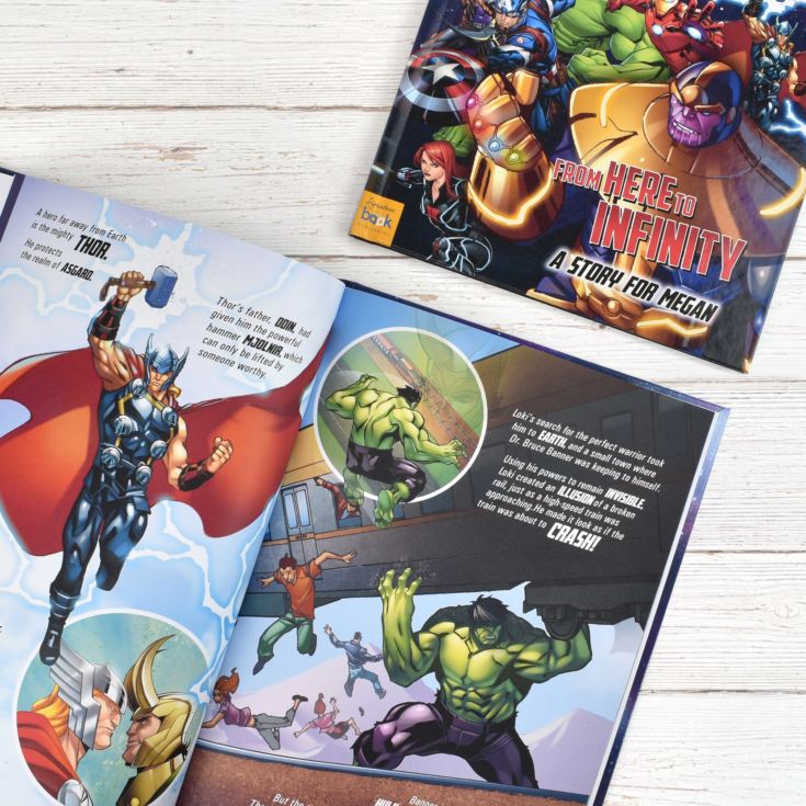 Avengers Beginnings from Here to Infinity Personalised Marvel Story Book product image