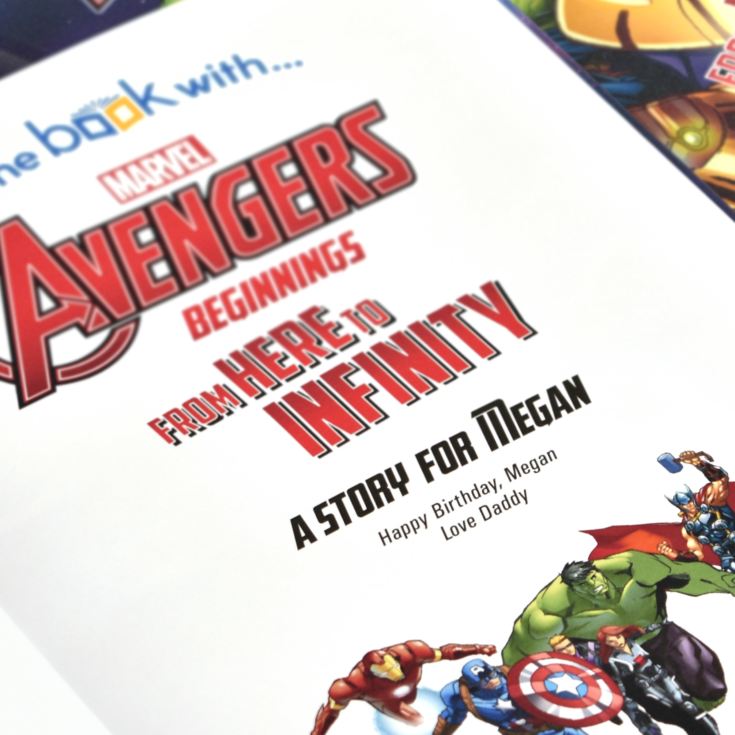 Avengers Beginnings from Here to Infinity Personalised Marvel Story Book product image