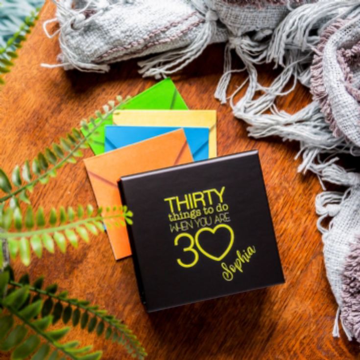 Personalised 30 Things To Do When You're 30 Gift Box product image
