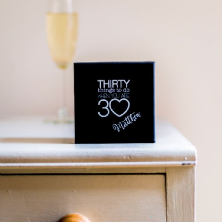 Personalised 30 Things To Do When You're 30 Gift Box product image