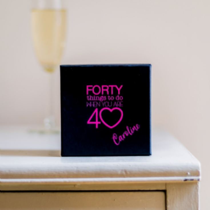 Personalised 40 Things To Do When You're 40 Gift Box product image