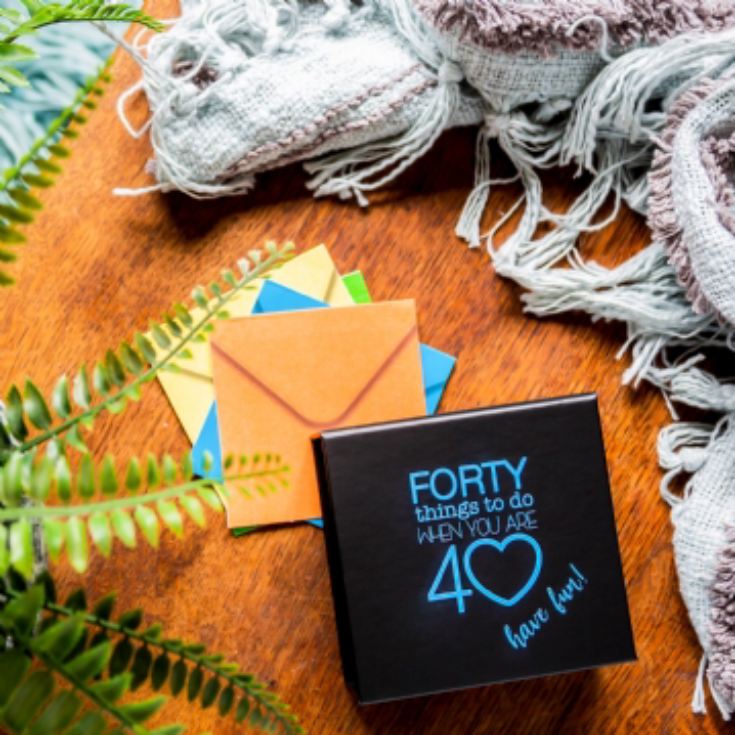 Personalised 40 Things To Do When You're 40 Gift Box product image