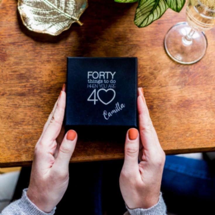 Personalised 40 Things To Do When You're 40 Gift Box product image