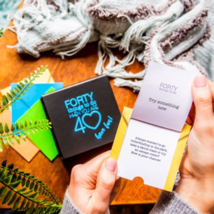 Personalised 40 Things To Do When You're 40 Gift Box product image