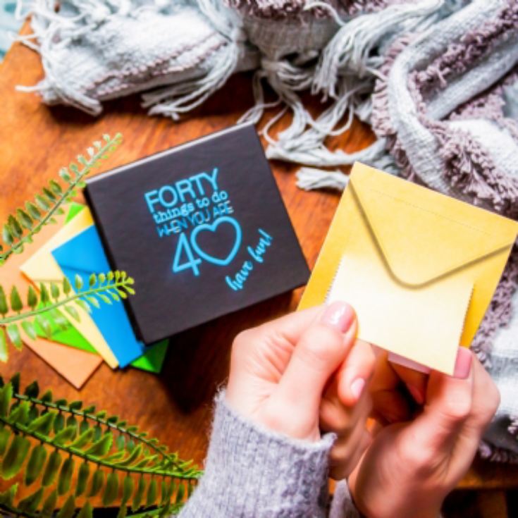 Personalised 40 Things To Do When You're 40 Gift Box product image