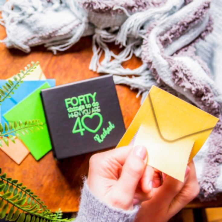 Personalised 40 Things To Do When You're 40 Gift Box product image