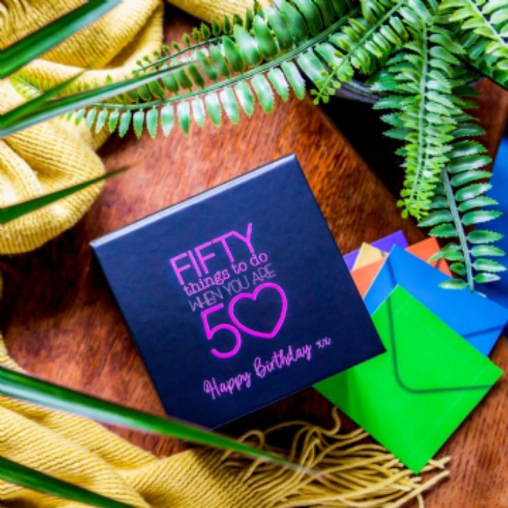 Personalised Fifty Things To Do When You Are 50 Gift Box product image