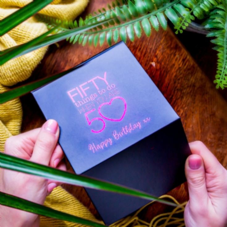 Personalised Fifty Things To Do When You Are 50 Gift Box product image