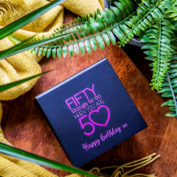 Personalised Fifty Things To Do When You Are 50 Gift Box product image