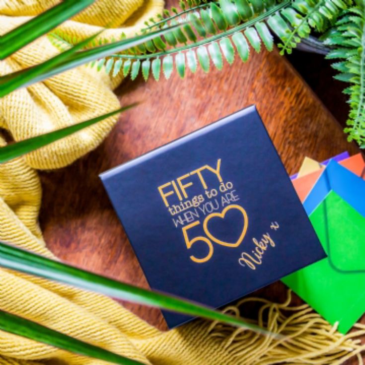 Personalised Fifty Things To Do When You Are 50 Gift Box product image