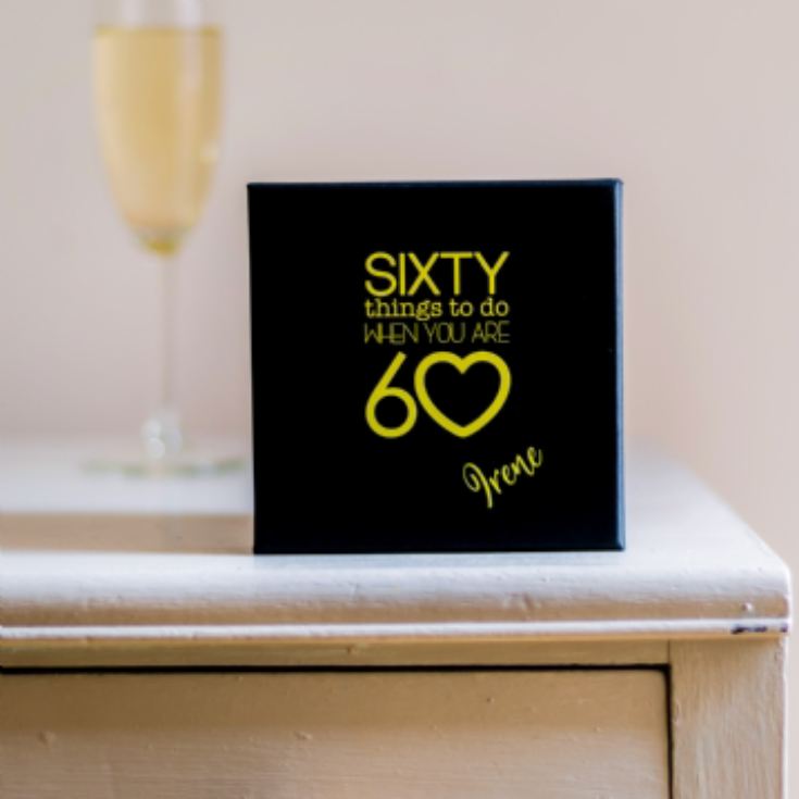 Personalised Sixty Things To Do When You Are 60 Gift Box product image