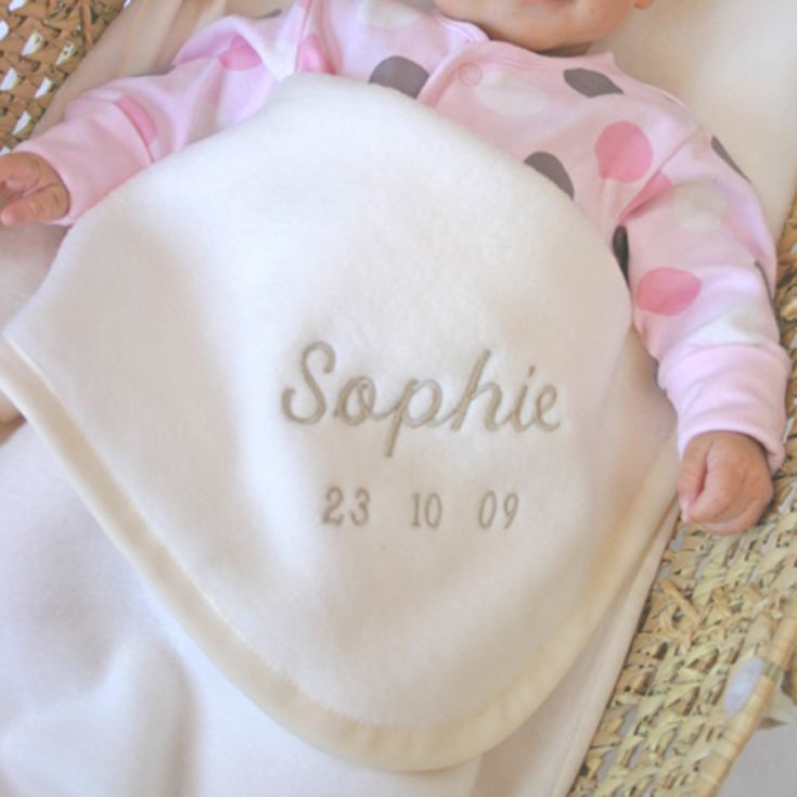 Personalised Embroidered Baby Blankets product image