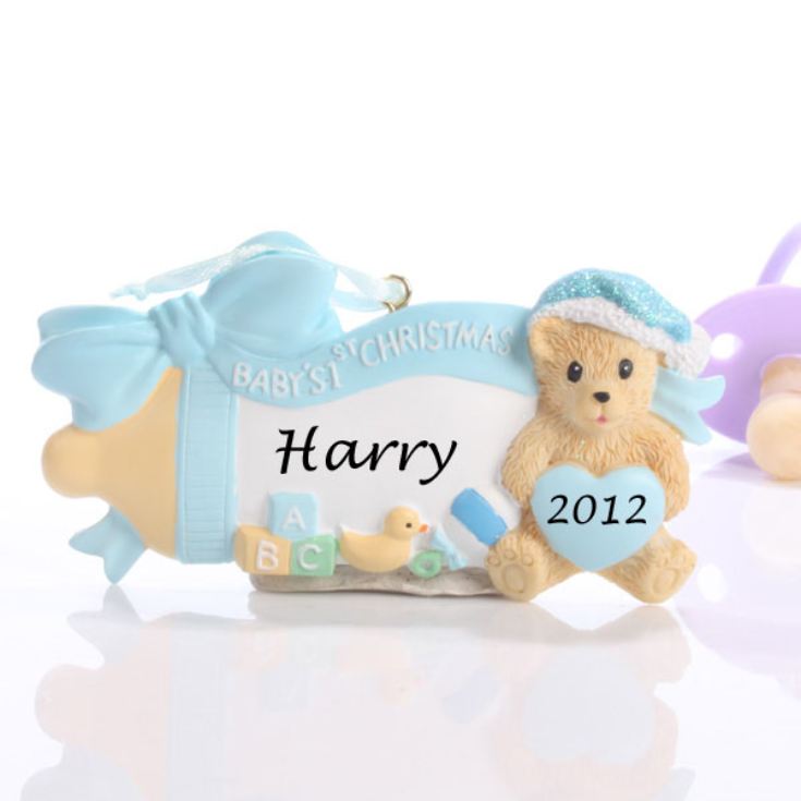 Personalised Baby's First Christmas Ornament product image