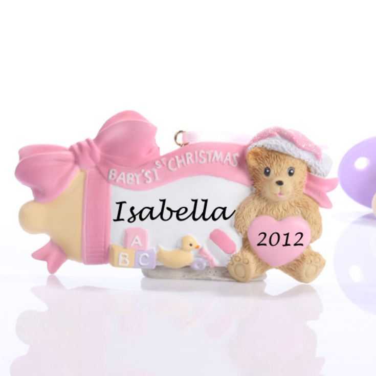 Personalised Baby's First Christmas Ornament product image