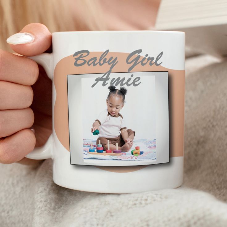 Personalised Baby Girl Photo Mug product image