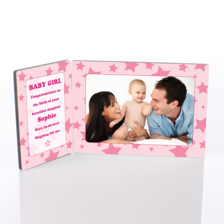 Baby Girl Photo Message Plaque product image