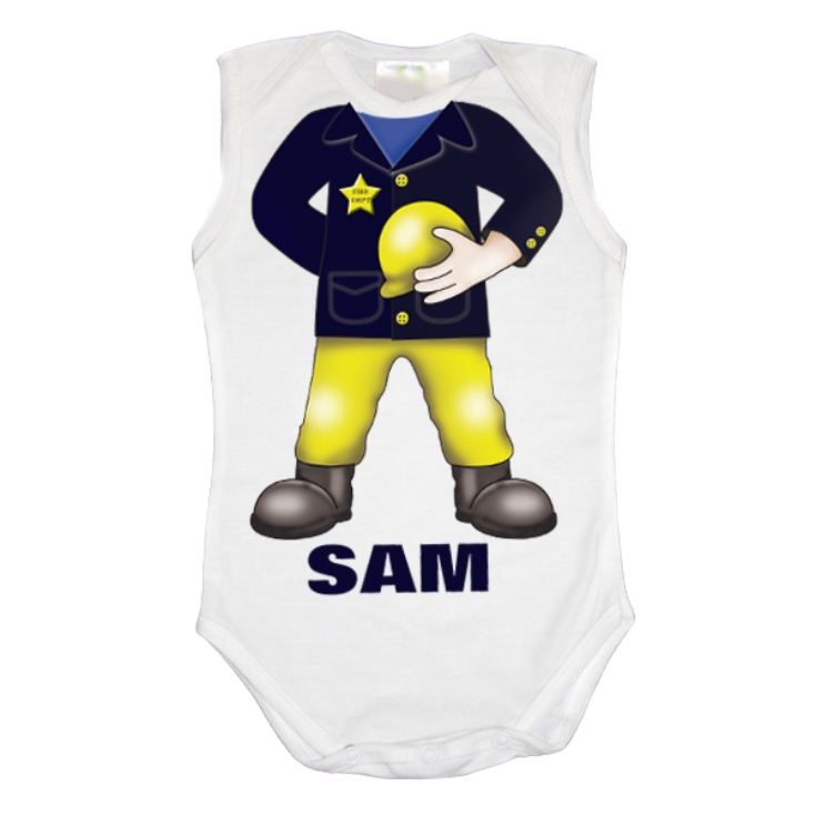 Personalised Fireman Baby Grow product image