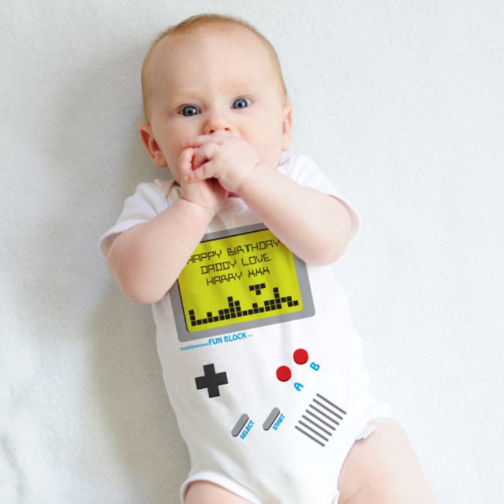 Personalised Game Baby Grow product image