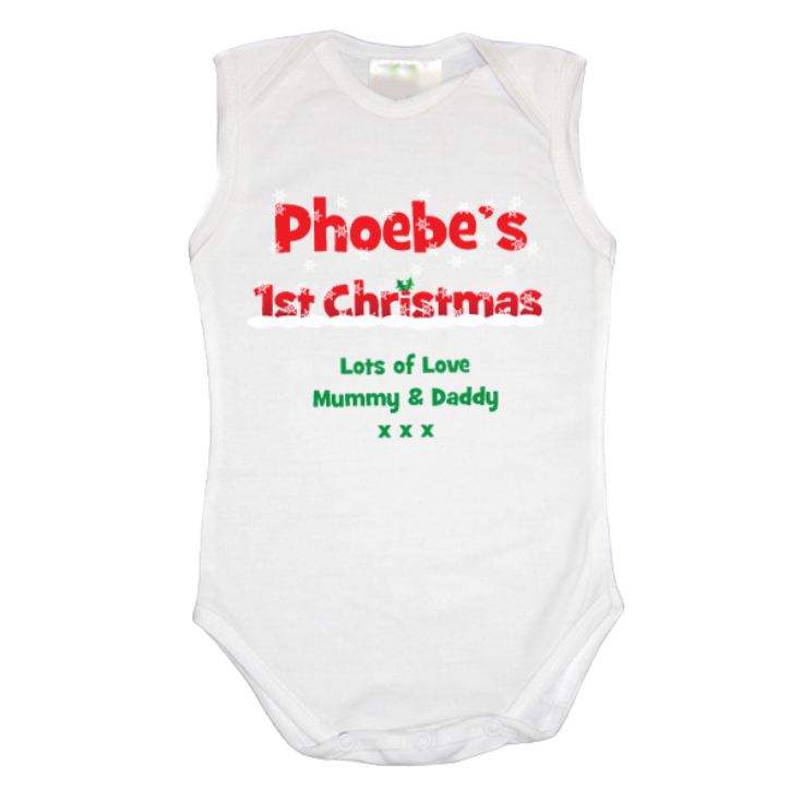 personalised first christmas baby