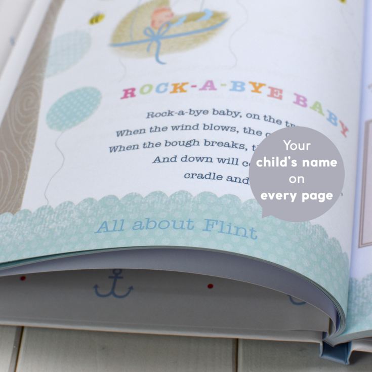 Personalised Baby Record Book with Plush Elephant product image