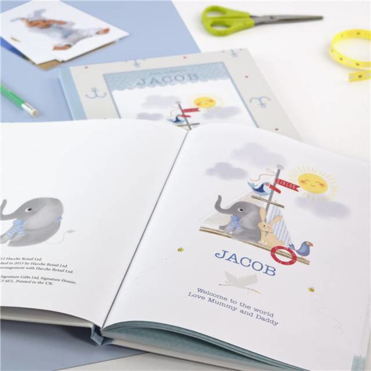 Personalised Baby Record Book for a Boy product image