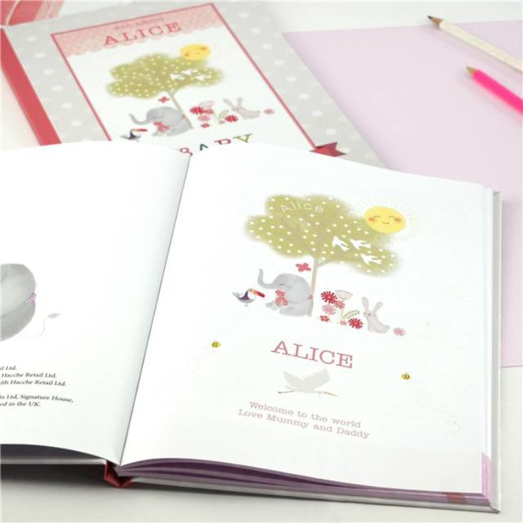 Personalised Baby Record Book for a Girl product image