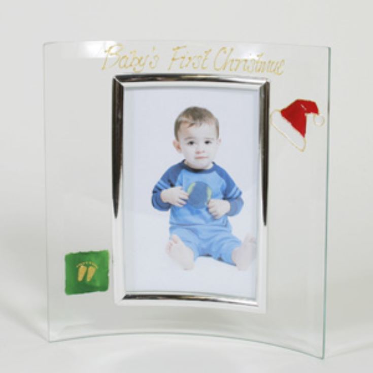 Baby First Christmas Glass Frame product image