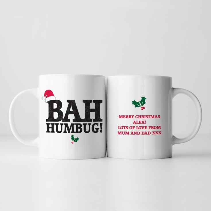 Personalised Bah Humbug Christmas Mug product image
