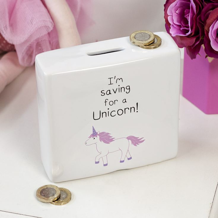 I'm Saving For A Unicorn Ceramic Money Box product image