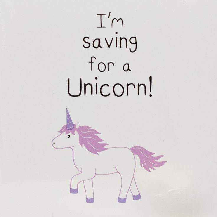 I'm Saving For A Unicorn Ceramic Money Box product image