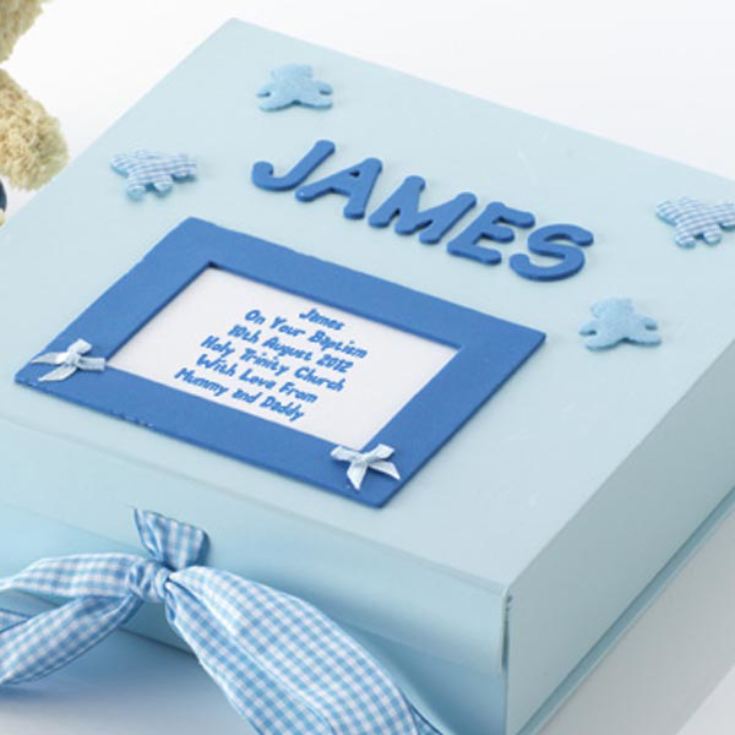 Personalised Baptism Memory Box product image