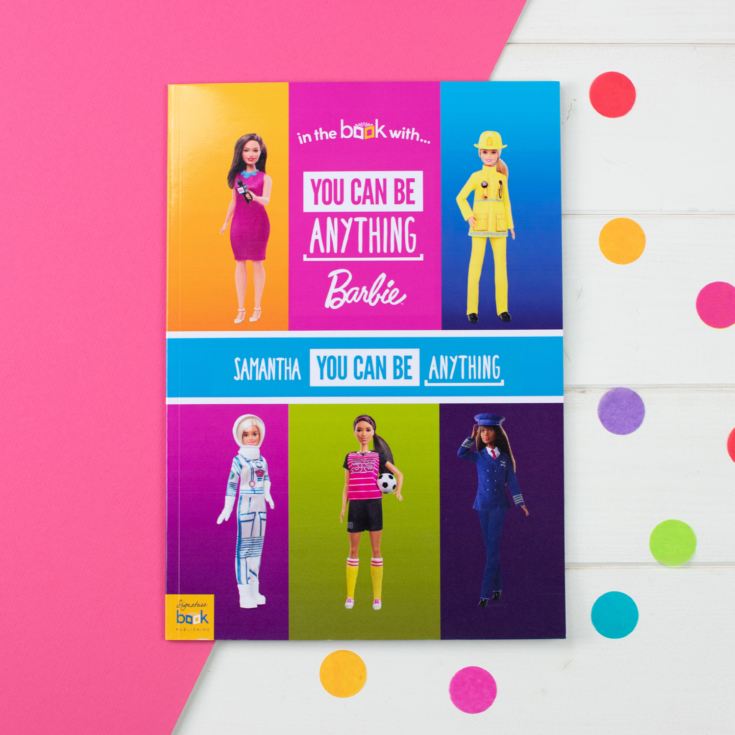 Personalised You Can Be Anything Barbie Book product image