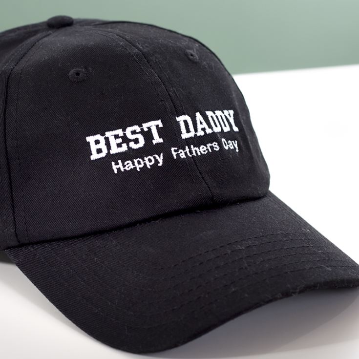 Personalised Embroidered Best Daddy Baseball Cap product image