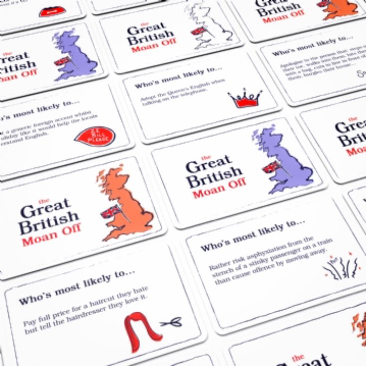 Great British Moan Off Card Game product image