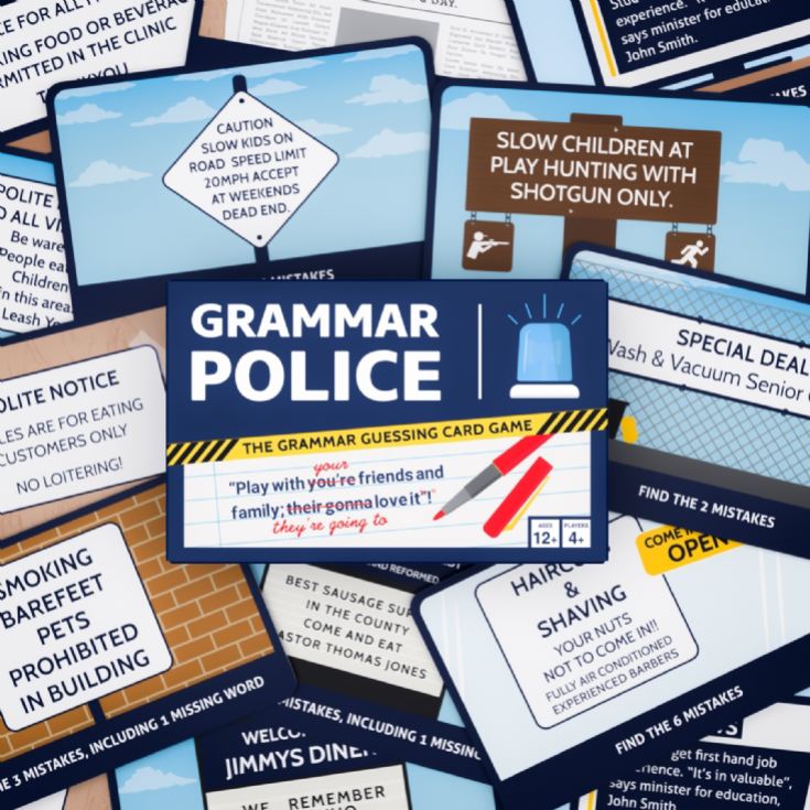 Grammar Police Card Game product image