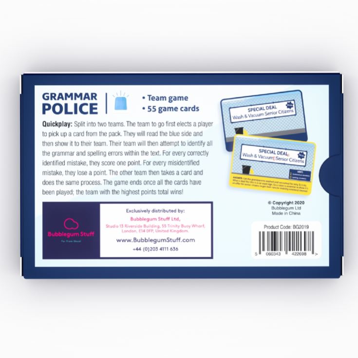 Grammar Police Card Game product image