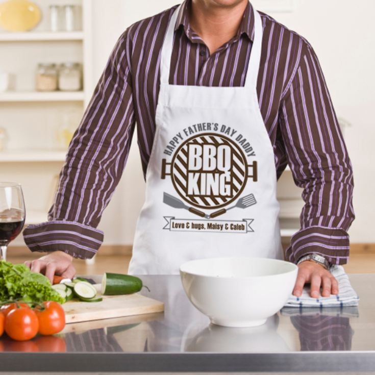 Personalised BBQ King Apron product image
