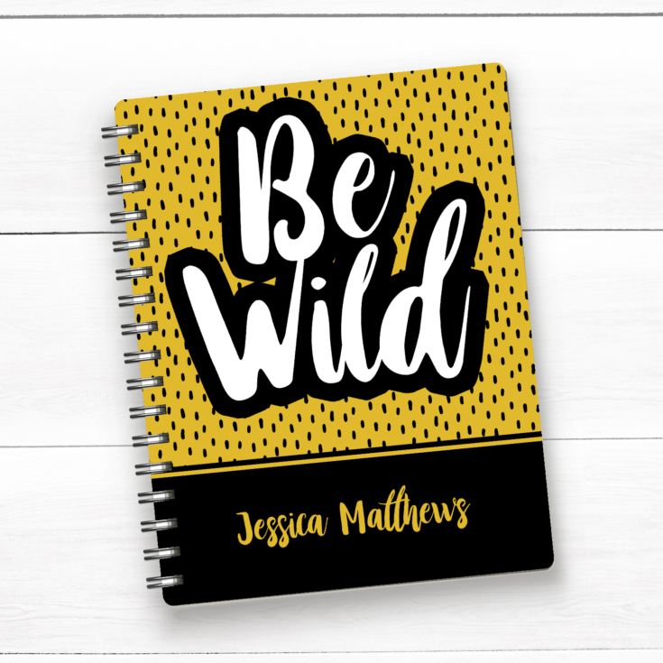 Personalised Be Wild A5 Notebook product image