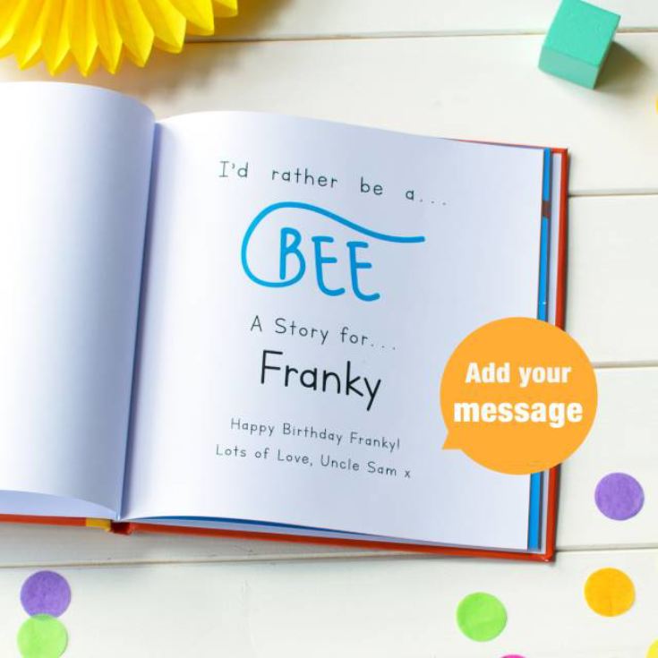 I’d Rather Be A Bee – Personalised Storybook product image