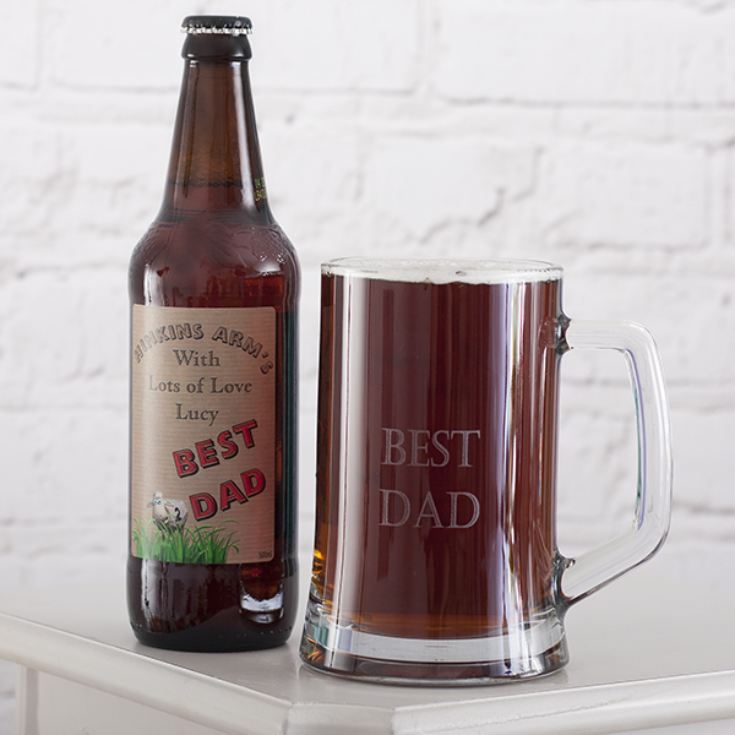 Personalised Black Sheep Ale and Engraved Tankard Set product image