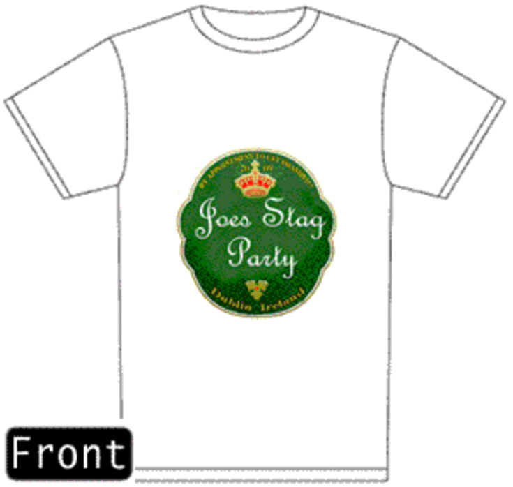 Beer Sign Stag Night Round Neck T-Shirt product image