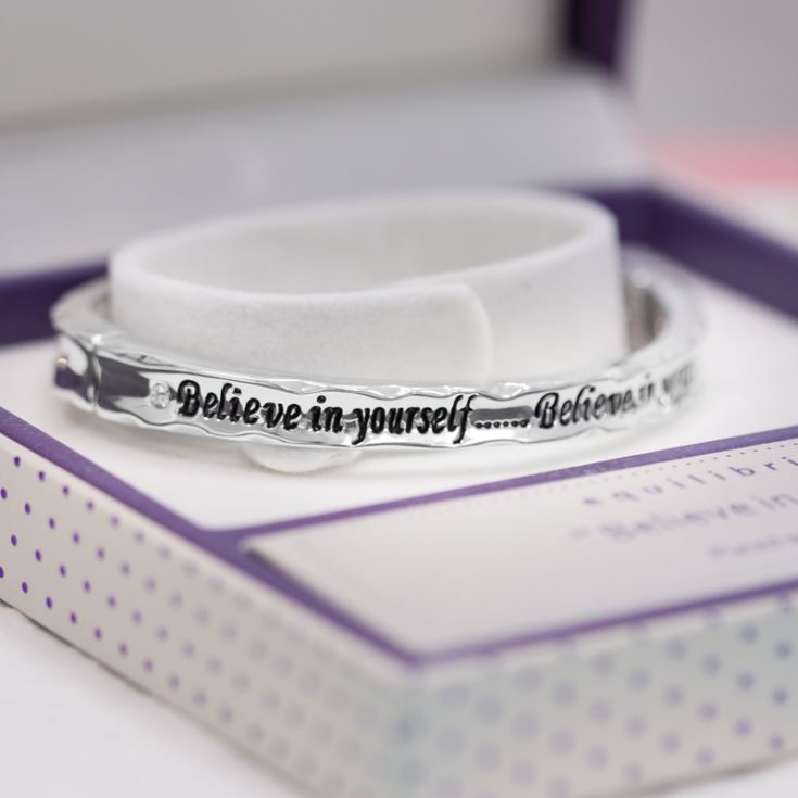 Believe in Yourself Bangle in Personalised Box product image