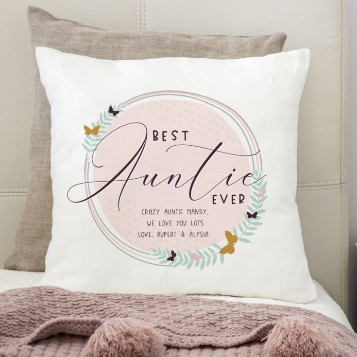 Personalised Best Auntie Ever Cushion product image