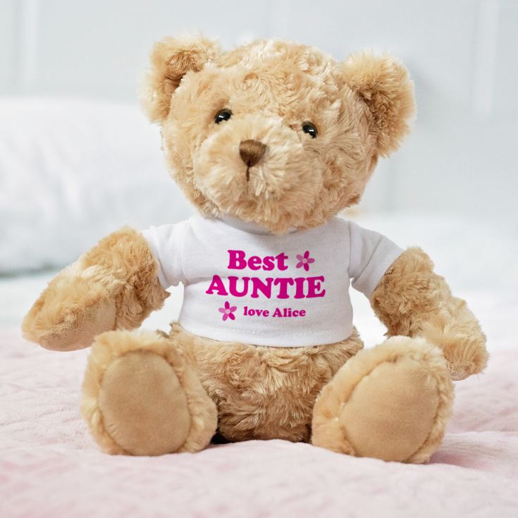 Personalised Best Auntie Teddy Bear 
