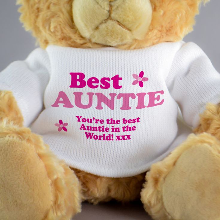 Personalised Best Auntie Teddy Bear product image