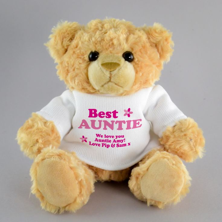 Personalised Best Auntie Teddy Bear product image