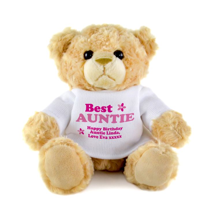 Personalised Best Auntie Teddy Bear product image