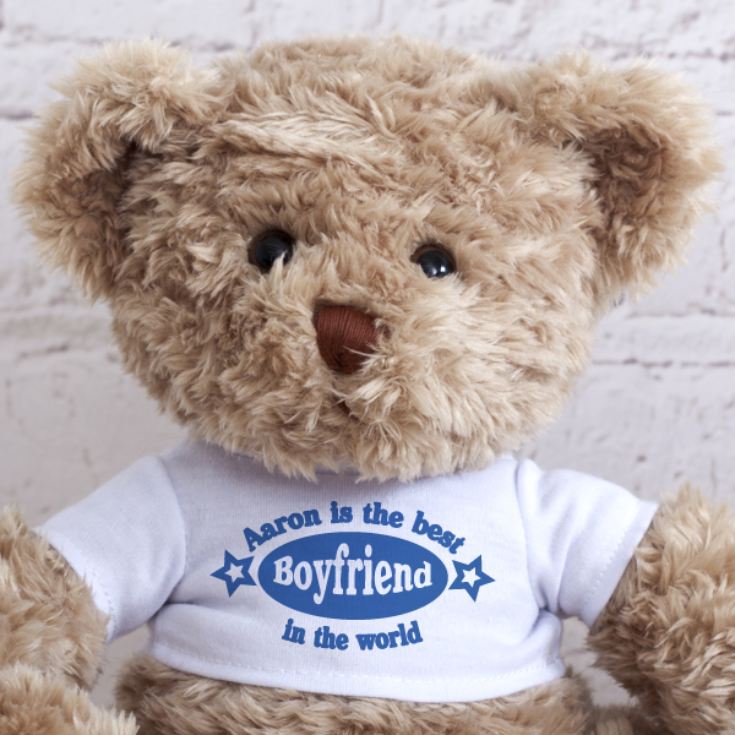 Best Boyfriend Personalised Valentines Day Teddy Bear product image
